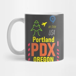 Airport PDX Portland Mug